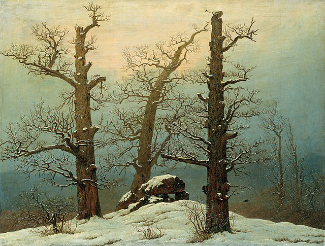 Cairn in Snow by Caspar David Friedrich.
