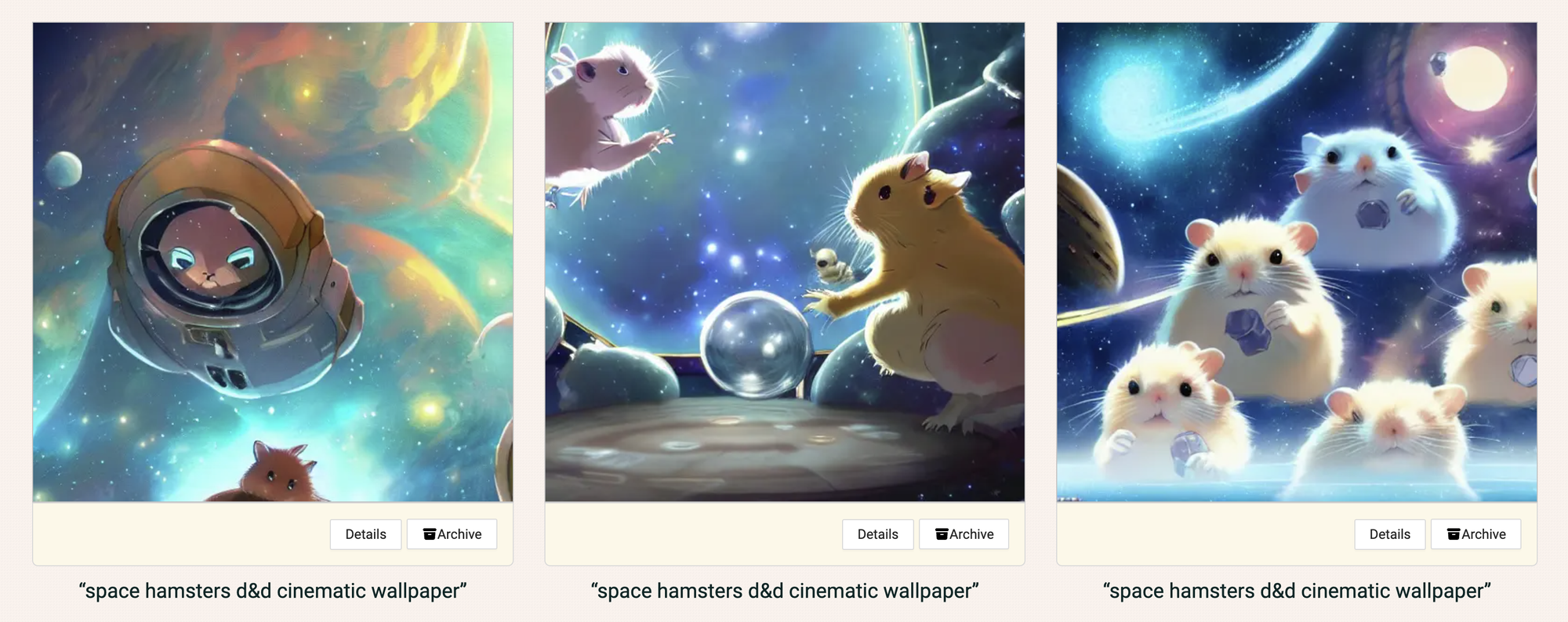 space hamsters d&d cinematic wallpaper